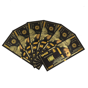 <span class=keywords><strong>Prix</strong></span> compétitif Billets de banque en plastique polymère plaqués <span class=keywords><strong>or</strong></span> noir 100 <span class=keywords><strong>dollars</strong></span> - Product Image 4