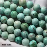 Vente en gros de perles en vrac en pierre naturelle de turquoise du Pérou pour la fabrication de bijoux