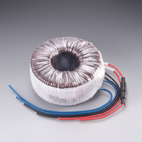 Transformateur audio toroïdal monophasé personnalisé à enroulement en cuivre 60Hz, abaisseur de tension 12V 18V 24V 45V 80V 220V