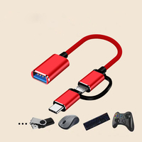 Kabel Adaptor OTG 2-In-1 Android Tipe C Cocok untuk Android TYPE-C