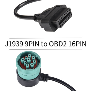 Cavo per auto Obd personalizzato connettore diagnostico per camion ad angolo retto 9 Pin J1939 a Obdii 16 Pin maschio femmina J1939 cavo Obd2 - Product Image 2