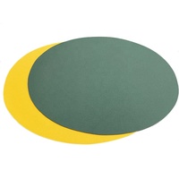 Napperons modernes imperméables et résistants à la chaleur napperons réutilisables pour la table à manger ensemble en cuir PU