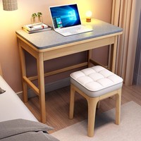 Bureau pliable de luxe léger en bois et pierre, idéal pour la maison, le bureau, les petits appartements, la chambre à coucher, style moderne et simple, pour ordinateur portable/ordinateur