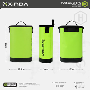 Bolsa de Cintura para Herramientas Xinda Serie H, 5L, Verde Hierba, Bolsa de Almacenamiento Multifuncional para Equipo de Exterior - Product Image 4