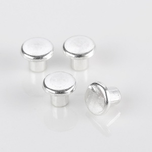 Commutateur pièces Trimétal Iso9001 solide AgSnO2 Contact électrique estampage soudage contact plaqué argent - Product Image 4