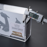 Boîte de présentation en acrylique Charizard UPC de qualité supérieure, protection UV à 99 %, couvercle magnétique, boîte de protection pour collection TCG Ultra Premium