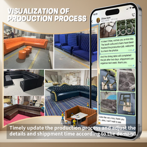 Canapé d'angle moderne en U pour fabricants, canapé <span class=keywords><strong>VIP</strong></span> en velours écologique bleu lac pour discothèque, mobilier de salon - Product Image 5