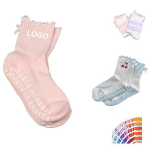 Calcetines de Pilates Antideslizantes de Punto para Mujer |   Calcetines de Yoga Antideslizantes con Mezcla de Spandex/Nailon/Algodón |   Calcetines Deportivos Antideslizantes - Product Image 1
