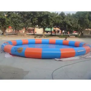 8 Meter runder riesiger kommerzieller Outdoor-Vergnügung spark aufblasbarer großer Pool zum Schwimmen