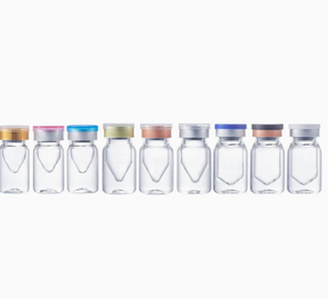5ml/10ml brown <b>glass</b> vial, <b>empty</b> cosmetic <b>glass</b> <b>bottle</b>, with silver/rose gold/white cap, cap color custom supported - Product Image 1