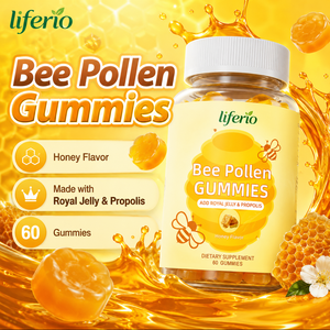 Gummies au pollen d'abeille, complément énergétique, étiquette personnalisée, à base de pectine, formule <span class=keywords><strong>5</strong></span> en 1, soutien énergétique naturel - Product Image 2