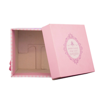 Boîte d'invitation Vintage avec logo gratuit, boîte cadeau claire personnalisée pour mariage chinois