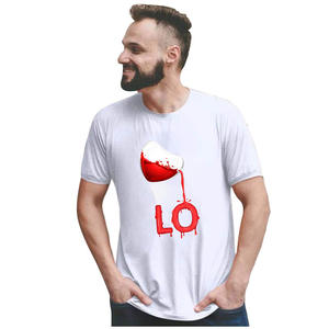 Nuova T-shirt Casual Nera da Donna <span class=keywords><strong>con</strong></span> Stampa a <span class=keywords><strong>Cuore</strong></span> <span class=keywords><strong>Rosso</strong></span> e Scritta, a Maniche Corte, Vestibilità Ampia, in Poliestere, per Coppie e Innamorati - Product Image 4