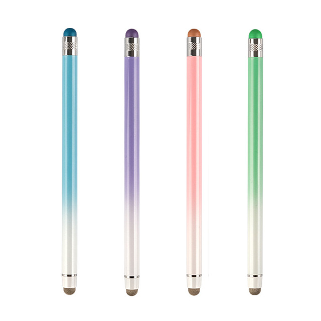 Dual Nib Replaceable Metal Touch Pen Stylus Pencil for Drawing Compatible for iPhone iPad Android Microsoft Surface All Common