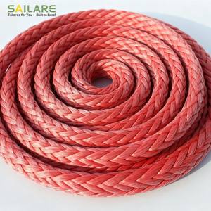 Высокопрочный, износостойкий канат Amsteel UHMWPE, 12 прядей, одинарное плетение, 1/4 дюйма, для скалолазания и обеспечения безопасности - Product Image 2