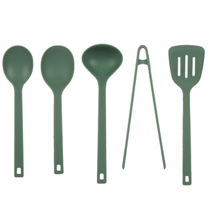 Set di utensili da cucina in <span class=keywords><strong>Silicone</strong></span> da 5 pezzi spatola Non tossica cucchiaio pinze mestolo forato all'ingrosso - Product Image 1