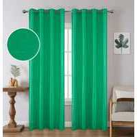 Verde poliestere all'ingrosso all'ingrosso 140x228cm tende con 8 occhielli per la casa set di decorazioni - Product Image 1