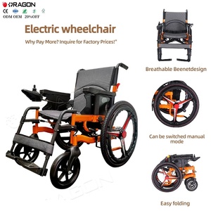 Produits chinois fauteuils roulants motorisés fauteuil roulant électrique puissant portable fauteuil roulant manuel avec grande roue - Product Image 2