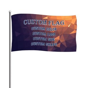 Custom Outdoor Indoor Polyester Flags Marketing Promotional Flags Banners Hanging Banner Custom Logo Door Flags for Party - Product Image 1
