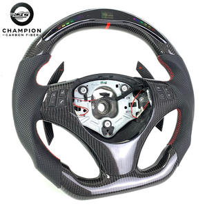 عجلة قيادة لسيارات BMW بشاشة LED من ألياف الكربون مع مبدلات سرعة، متوافقة مع M3 M4 E70 E83 E84 E85 E89 E90 E91 E92 E93 - Product Image 3