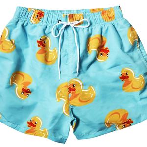 กางเกงขาสั้นชายหาดลายเป็ดดีไซน์ใหม่สำหรับผู้ชาย แห้งเร็ว ใส่สบาย เหมาะสำหรับเล่นน้ำและพักผ่อน - Product Image 4