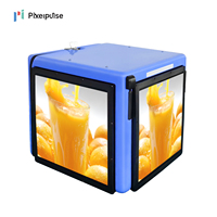Boîte de livraison intelligente Pixelpulse pour scooter, haute luminosité, affichage LED, boîte à emporter pour repas, écran LED numérique dynamique
