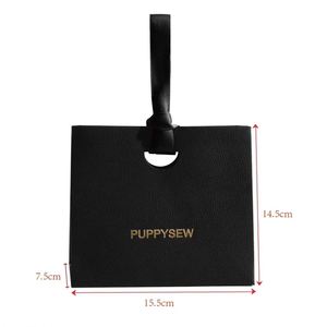 ถุงกระดาษของขวัญเนื้อสัมผัสพิเศษ ผลิตจากโรงงาน พร้อมโลโก้สั่งทำ เป็นมิตรกับสิ่งแวดล้อม หรูหรา พร้อมหูหิ้วริบบิ้น สำหรับบรรจุภัณฑ์เครื่องประดับ - Product Image 4