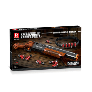 Reobrix 77028 Escopeta de Doble Cañón, Set de Bloques de Construcción de 933 Piezas, Modelo de Arma <span class=keywords><strong>Militar</strong></span> DIY con Expulsión Realista - Product Image 4