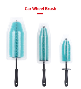 Cepillo de cerdas suaves de 3 tamaños para neumáticos de <span class=keywords><strong>coche</strong></span>, con mango largo, para limpieza de motor de vehículos, motocicletas y llantas de <span class=keywords><strong>coche</strong></span> - Product Image 2