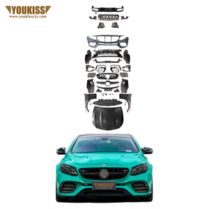 Kit de carrocería de alta calidad para 17-20 <span class=keywords><strong>Benz</strong></span> Clase <span class=keywords><strong>E</strong></span> W213 que se modifica al nuevo estilo de parachoques de coche difusor de guardabarros de rejilla de parachoques delantero - Product Image 1