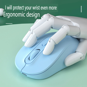 Toptan bilgisayar kablosuz fare BT + 2.4G kablosuz çift bağlantı şarj edilebilir sessiz fare tabletler PC için uygun - Product Image 3