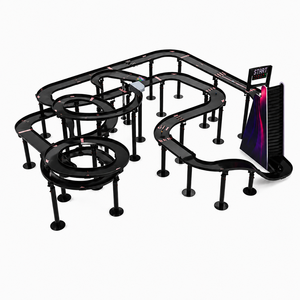 Circuit de jeu de course de billes en marbre personnalisé OEM avec élévateur de billes automatique, aire de jeux interactive modulaire multi-niveaux, ensemble complet - Product Image 6