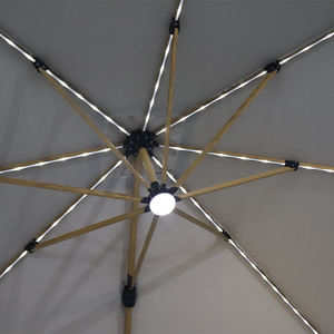 Parasols <span class=keywords><strong>de</strong></span> jardin modernes à rotation à 360 degrés pour l'extérieur, parasols <span class=keywords><strong>de</strong></span> <span class=keywords><strong>plage</strong></span> en aluminium Roma à 8 baleines, meubles d'extérieur - Product Image 3