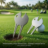 Outil de réparation de divots de golf en métal professionnel durable avec logo personnalisé pour hommes et femmes, accessoires de golf, cadeau