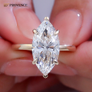 5.09ct Marquise Cut DEF VVS Labor gewachsene Diamantringe 18 Karat massives Gelbgold Feine Ringe Verlobung ringe für Frauen Jubiläums geschenk - Product Image 2