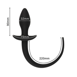 Silicone Dog Tail giocattoli anali stimolatore del punto G Butt Plug Slave Expander anale <span class=keywords><strong>donna</strong></span> <span class=keywords><strong>uomo</strong></span> Gay Sex Game BDSM giocattoli erotici prodotto del <span class=keywords><strong>sesso</strong></span> % - Product Image 3