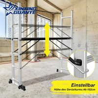 Tour d'échafaudage mobile Xinxing sur roues pour travaux de construction et d'entretien