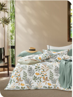 Usine en gros de haute qualité doux 100% coton satin drap de lit tissus Satin tissu pour hôtel drap de lit