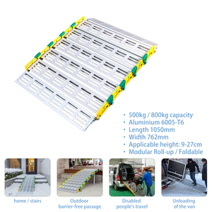 Rampa Enrollable Portátil Simplywalk de 500 kg de Capacidad, Ancho de 762 mm, Panel Lateral Resistente, Rampa <span class=keywords><strong>para</strong></span> <span class=keywords><strong>Escaleras</strong></span>, Personalización de Marca, Certificación MDR CE - Product Image 2