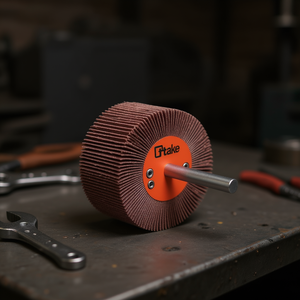 TTAKE Fine Abrasive Flap <b>Wheel</b> 20x5mm 180 Grit 3mm Shaft for Deburring and <b>Grinding</b> - Product Image 3