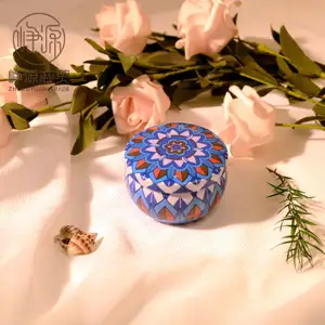 Großhandel Luxus ethnische luftgetrocknete Blume duftende Kerze Schlafzimmerduft langlebige Geschenkbox Dekoration Hochzeit Brautjungfern