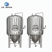 Fermenteur conique en acier inoxydable, réservoir de fermentation de bière, 500L, 1000L, 2000L, équipement de brassage