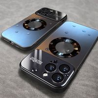 Coque de téléphone magnétique avec protection d'objectif d'appareil photo, finition mate électroplaquée, protection intégrale pour iPhone 18 Pro Max 17 16 15 14 13