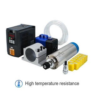 Hltnc 2.2 kW 110V/220V làm mát bằng nước trục chính + VFD + Máy bơm nước + Khung 80mm + Máy khắc Collet er20 cho CNC - Product Image 4