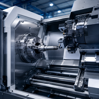 Machine de découpe de précision en métal entièrement fermée, haute efficacité, robuste, pour tour CNC vertical (vente en gros)