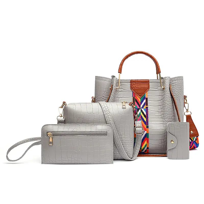 Wholesale Handbag Luxury Detachable Shoulder bags Tote Bag Set 4pcs Women's handbags Set