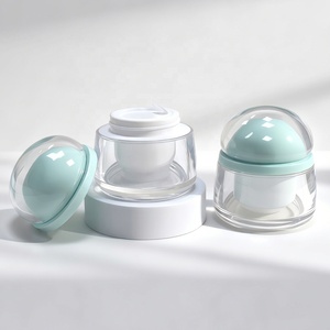 Emballage cosmétique pour soins de la peau, pot en plastique pour masque facial, couvercle à vis, matériau de base en PS, conteneur remplaçable pour crème pour les yeux, soins de la peau - Product Image 1