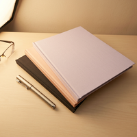 Carnet à couverture rigide en similicuir PU texturé lin, format A4, A5, A6, personnalisable avec logo – Meilleures ventes