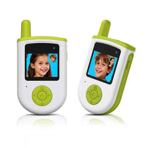 Walkie Talkie Portátiles para Niños, Paquete de 2, Alcance de 300 Metros, Intercomunicador con Video, Fotos, Videojuegos y Música, Regalos - Product Image 1