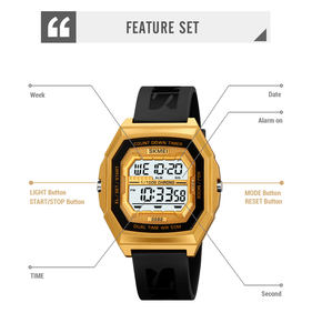 SKMEI 2282 Colorful Digital <strong>Watch</strong> for <strong>Teenager</strong> Sport Style Waterproof Relojes Hombre Digital Plastic Strap <strong>Watch</strong> Band Custom - Product Image 4
